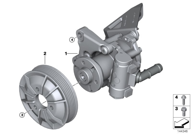 Bmw 32416756582001 Direksiyon Pompası E36 M52 BSG BSG15355011