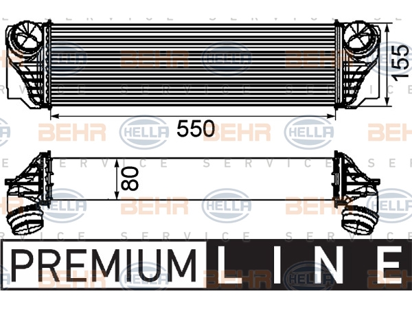 Turbo İnterkol Radyatörü F10+LCI F01+LCI [N47/N N57/N] BHR_8ML376746411  HELLA