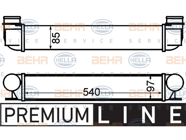 Turbo İnterkol Radyatörü E39 E38 [M47 M57] BHR_8ML376776151  HELLA