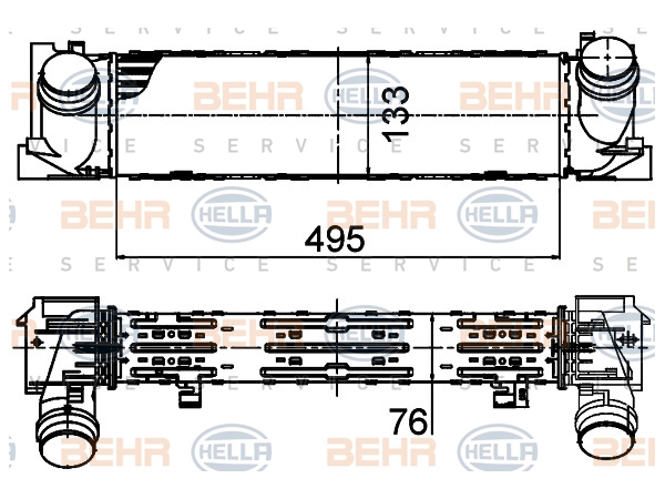 Turbo İnterkol Radyatörü F20 F30 [N13 N47] BHR_8ML376791751  HELLA