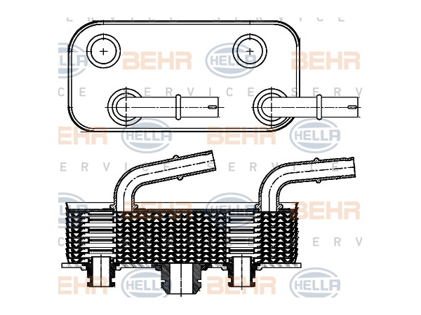 Şanzıman Yağ Radyatörü E46 E83 BHR_8MO376790791 HELLA