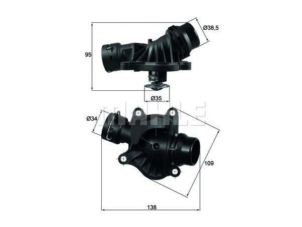 Termostat M47 M57 [E46] 88C MHE_TI23488  MAHLE