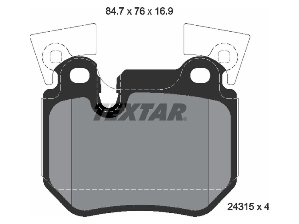 Fren Balatası E87 E90 Arka -Performance- 2.33.0i/d TEX_2431501 TEXTAR