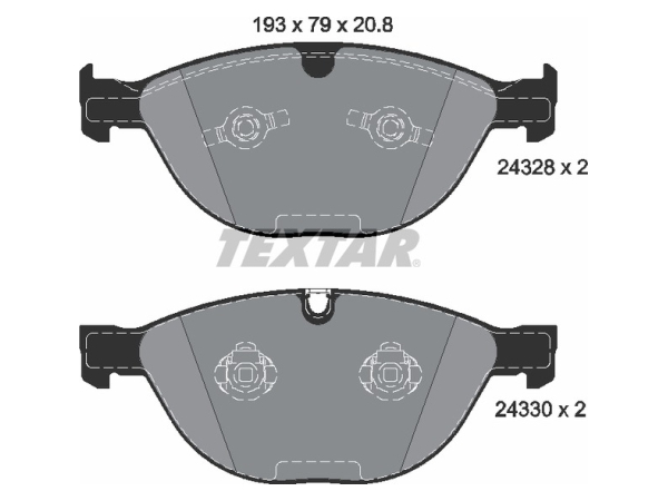 Fren Balatası E60 Ön -M5- TEX_2432801 TEXTAR