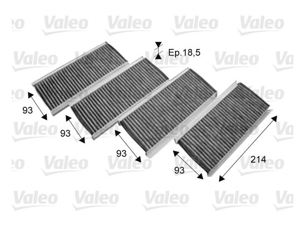 Klima Filtresi E90 E92 (Set) Karbonlu -M3- VAL_715712  VALEO