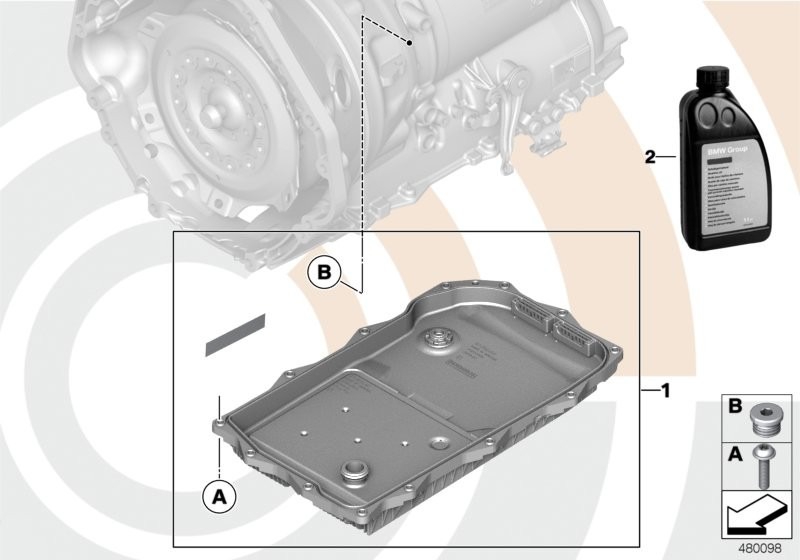 24152333903 Şanzıman Karter FILTRESI E60/E65/E70/E90/ ZF V200574