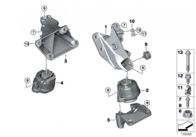 Bmw 22116778610 Motor Takozu Mini S Lemforder 2990101