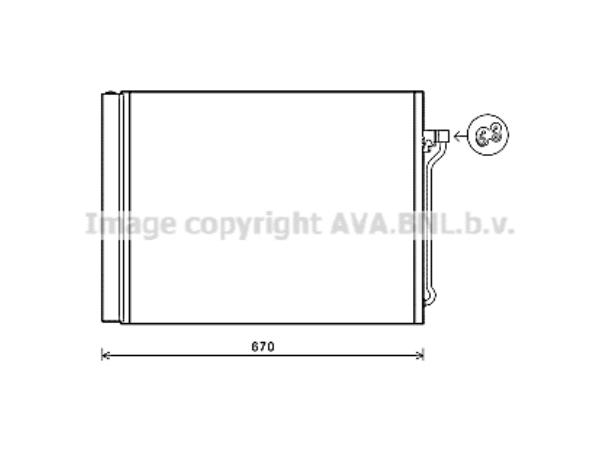 Klima Radyatörü F10 F01 (Benzin) AVA_BW5409  AVA