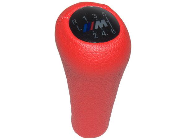 Vites Topuzu BMW -6 İleri- Man.Şanz; (Kırmızı; Suni Deri) Işıklı -///M-  BA25112229185RD WENDER
