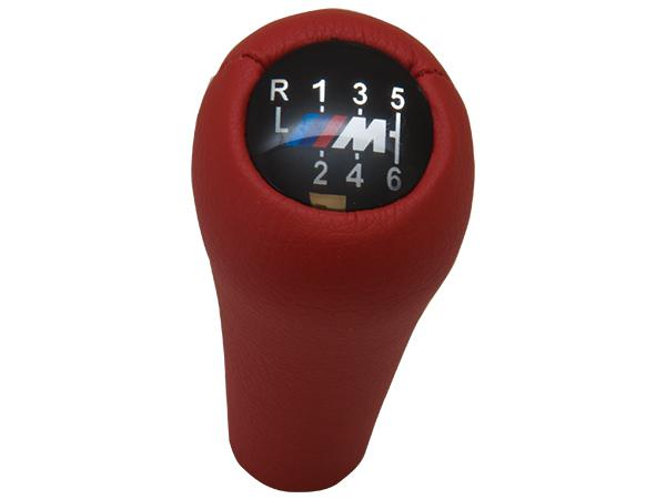 Vites Topuzu BMW -6 İleri- Man.Şanz; (Kırmızı; Suni Deri) -///M-  BA25117896884RD WENDER