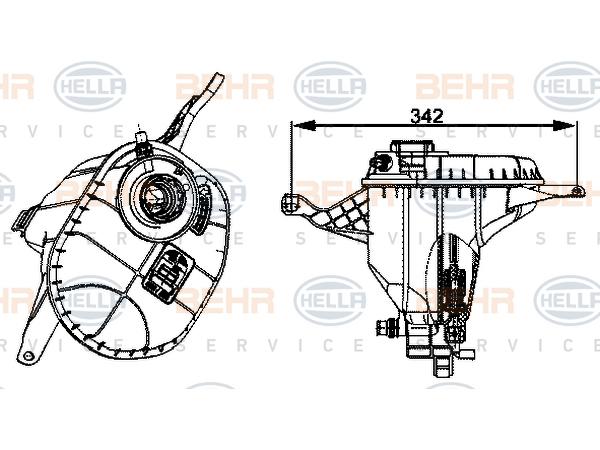 Radyatör Su Deposu F10 F01 [N52/N N53] BHR_8MA376704004  HELLA