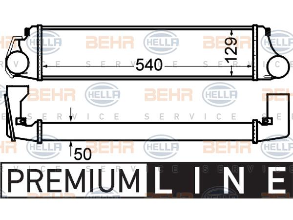 Turbo İnterkol Radyatörü E46 [M47 M57] 1998-01 BHR_8ML376776131  HELLA