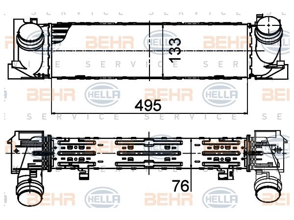 Turbo İnterkol Radyatörü F20 F30 [N13 N47] BHR_8ML376791751  HELLA