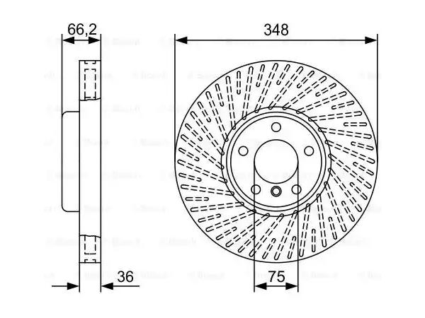 Fren Diski F10 F01 Ön Sol Havalı 528550i 525535d; 730740i/d BSH_0986479W19 BOSCH