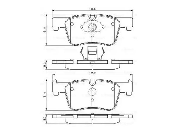 Fren Balatası F20 F30 Ön 118i/d 120d; 316320i/d BSH_0986494689 BOSCH