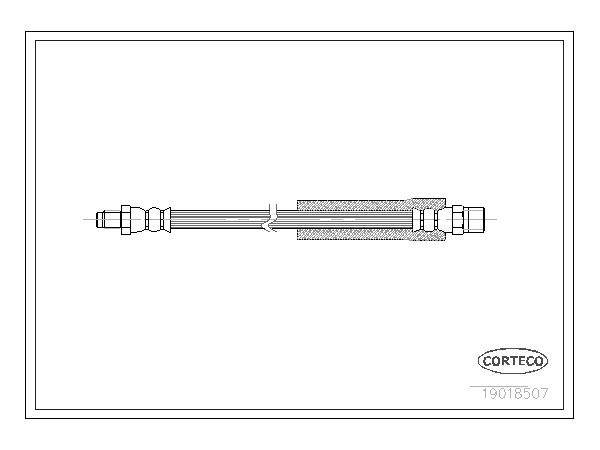 Fren Hortumu E30 Ön (E60/E65 - Arka) CRT_19018507 CORTECO