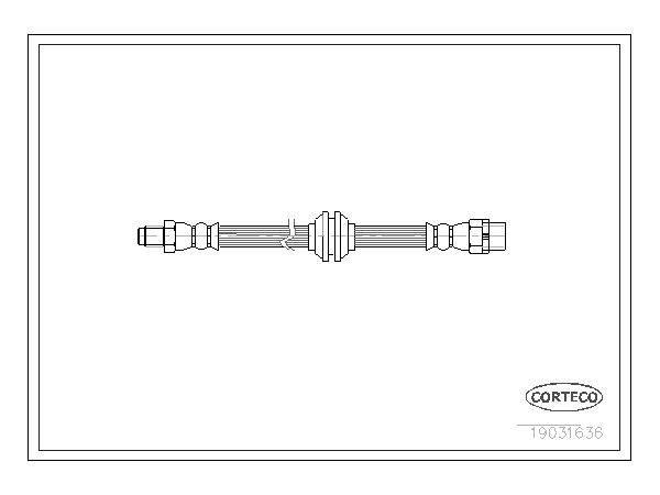 Fren Hortumu E65 Ön CRT_19031636 CORTECO