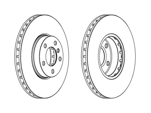 Fren Diski E70 E71 F15 F16 Ön Havalı (Set:2ad) 3.04.0i/d FRD_DDF1714C FERODO