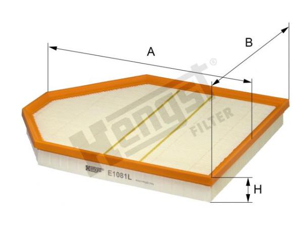 Hava Filtresi N20 [F25] HNG_E1081L  HENGST