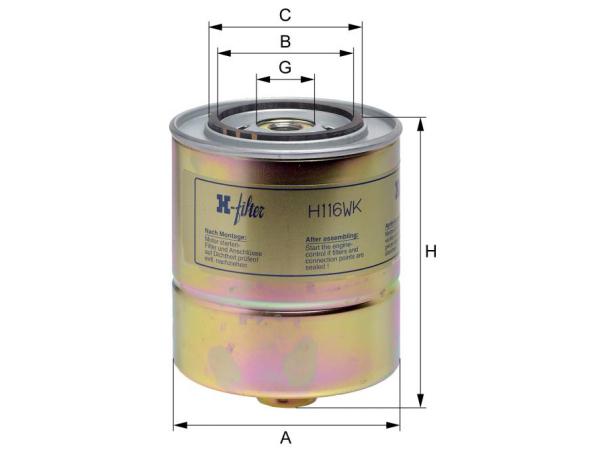 Yakıt Filtresi M21 [E30 E34] HNG_H116WK  HENGST