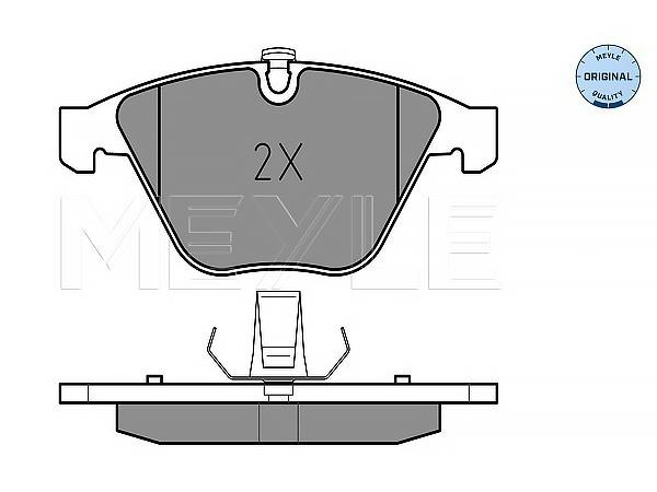 Fren Balatası E60 E65 Ön 520550i 520535d; 730760i 730/740d MEY_0252334720 MEYLE