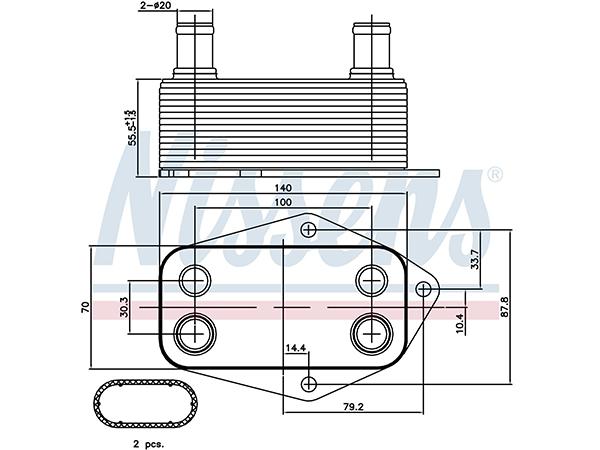 Motor Yağ Radyatörü M47 [E39 E46] NSN_90675  NISSENS