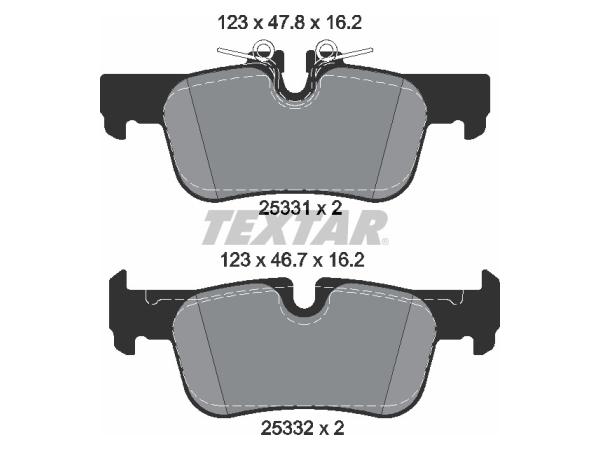 Fren Balatası F45 F48 F39 Mini-F54/F60 Arka TEX_2533101 TEXTAR