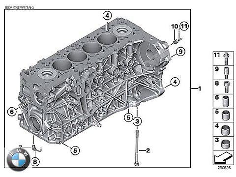 ORJİNAL MOTOR BLOK 550D 11112295067