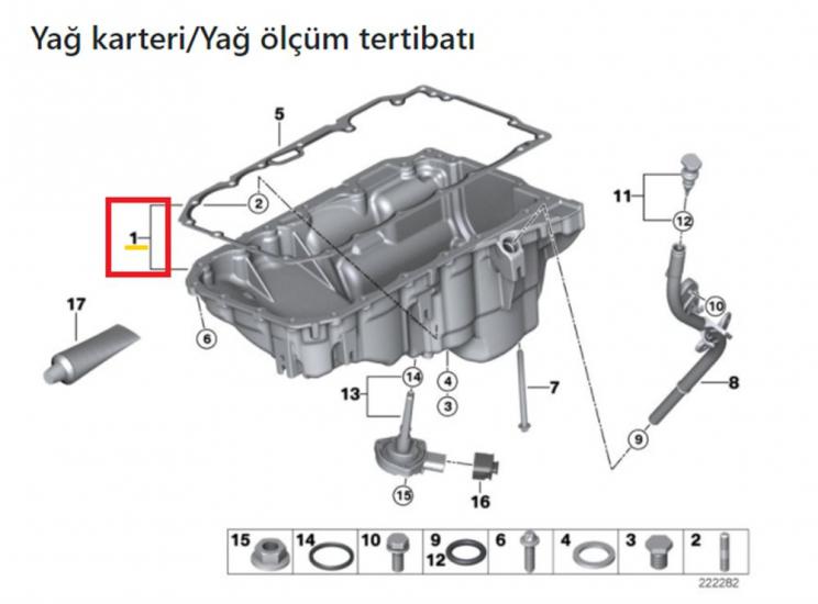 11138518716 Yağ Karteri N57X F10 BMW GROUP 44267