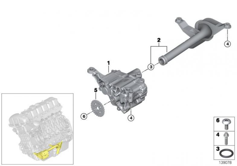 11417838311 Yağ Pompası E90 S65 Bmw GROUP 11417838311