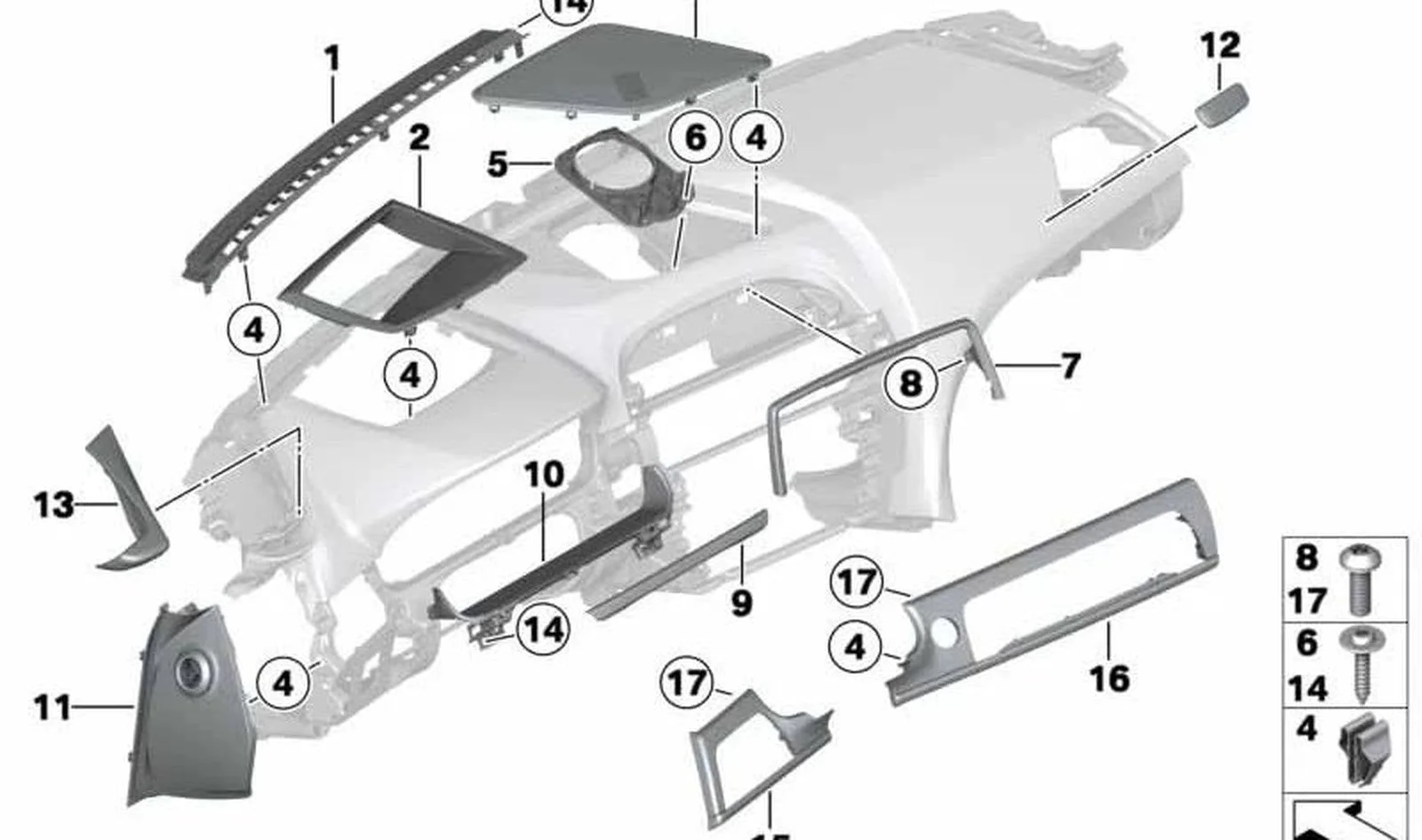 BMW F01 F02 F04 F06… Siyah Airbag Yazılı Dekor Kapağı 51459193222